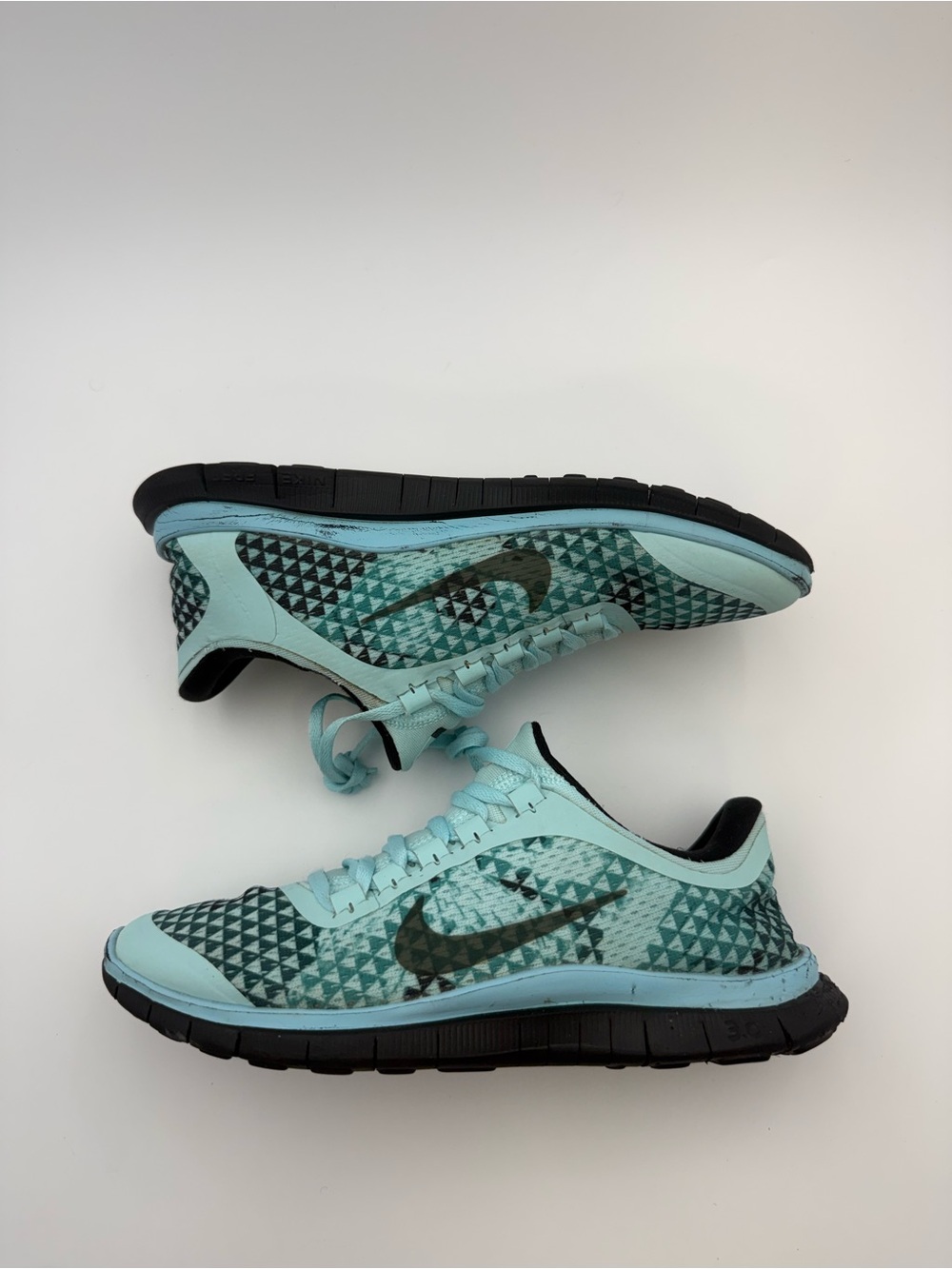 Nike Free 3.0 Women’s Running Shoes Light Blue Black US 9 631060-400